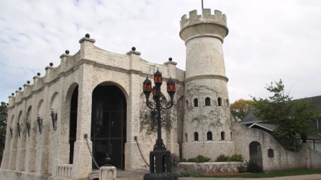 A castle-looking building in Ida Grove, Iowa.