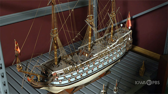 A Danish model ship