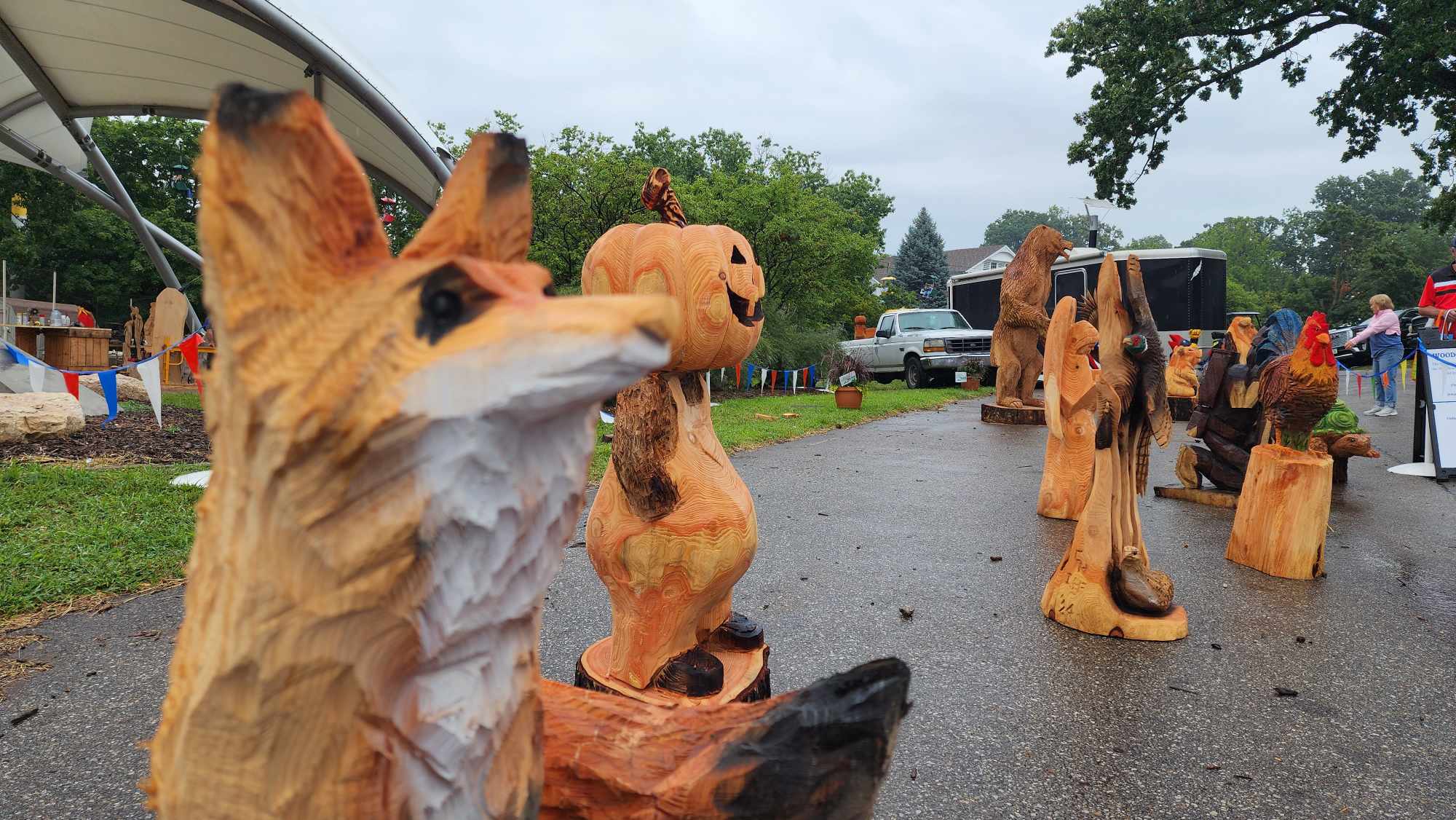 Woodcarving results from the first five days of Fair.