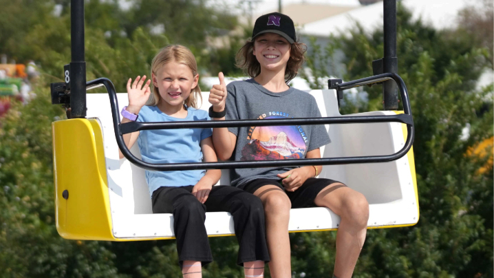 Little ones enjoying the SkyGlider