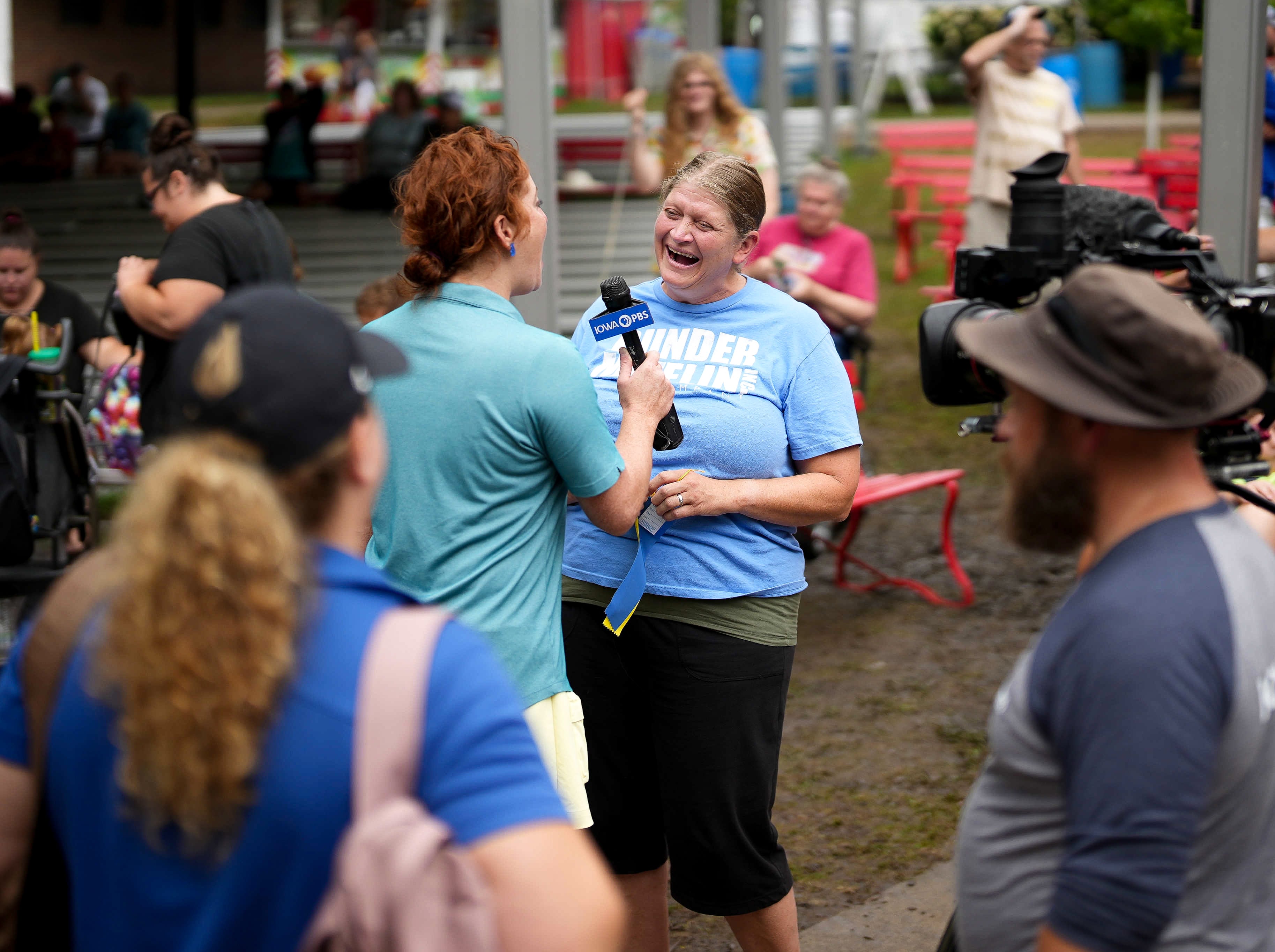 Our crews are still hard at work at the fairgrounds covering stories like the Bubble Gum Blowing Contest.