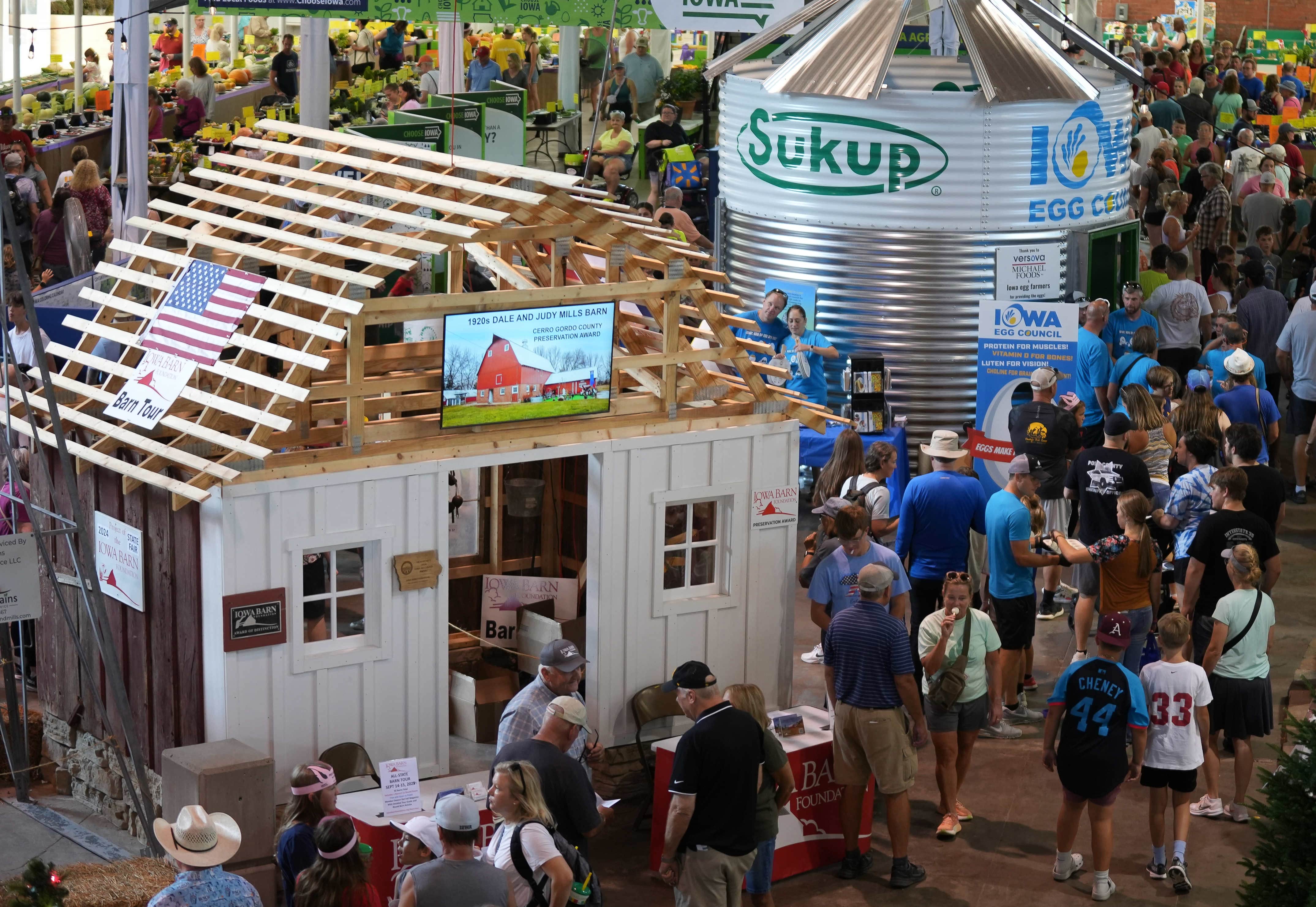 The barn display at the center of the Agriculture Building puts the spotlight on agricultural history.