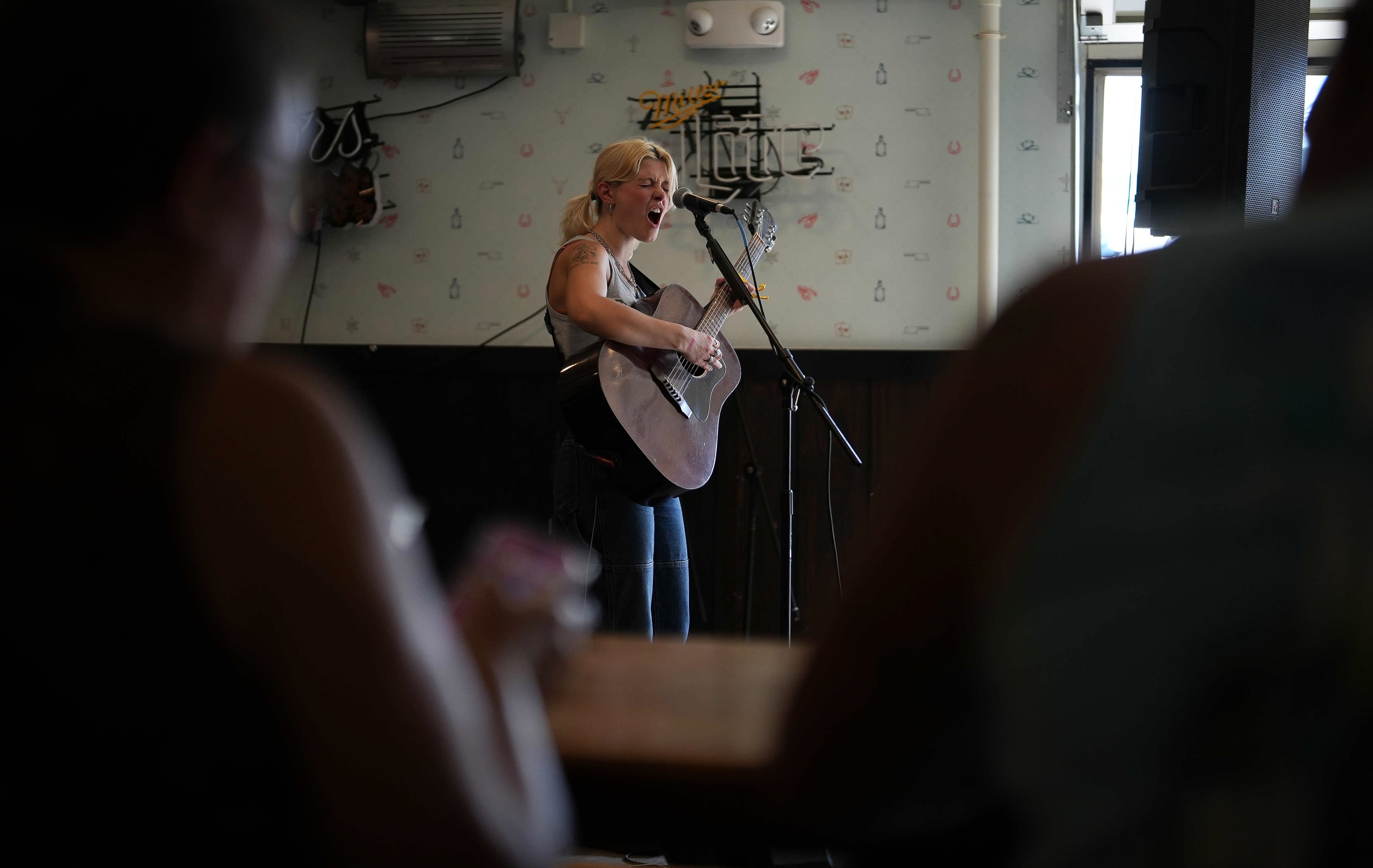 Musician Emma Butterworth performs and JRs South Pork Ranch.