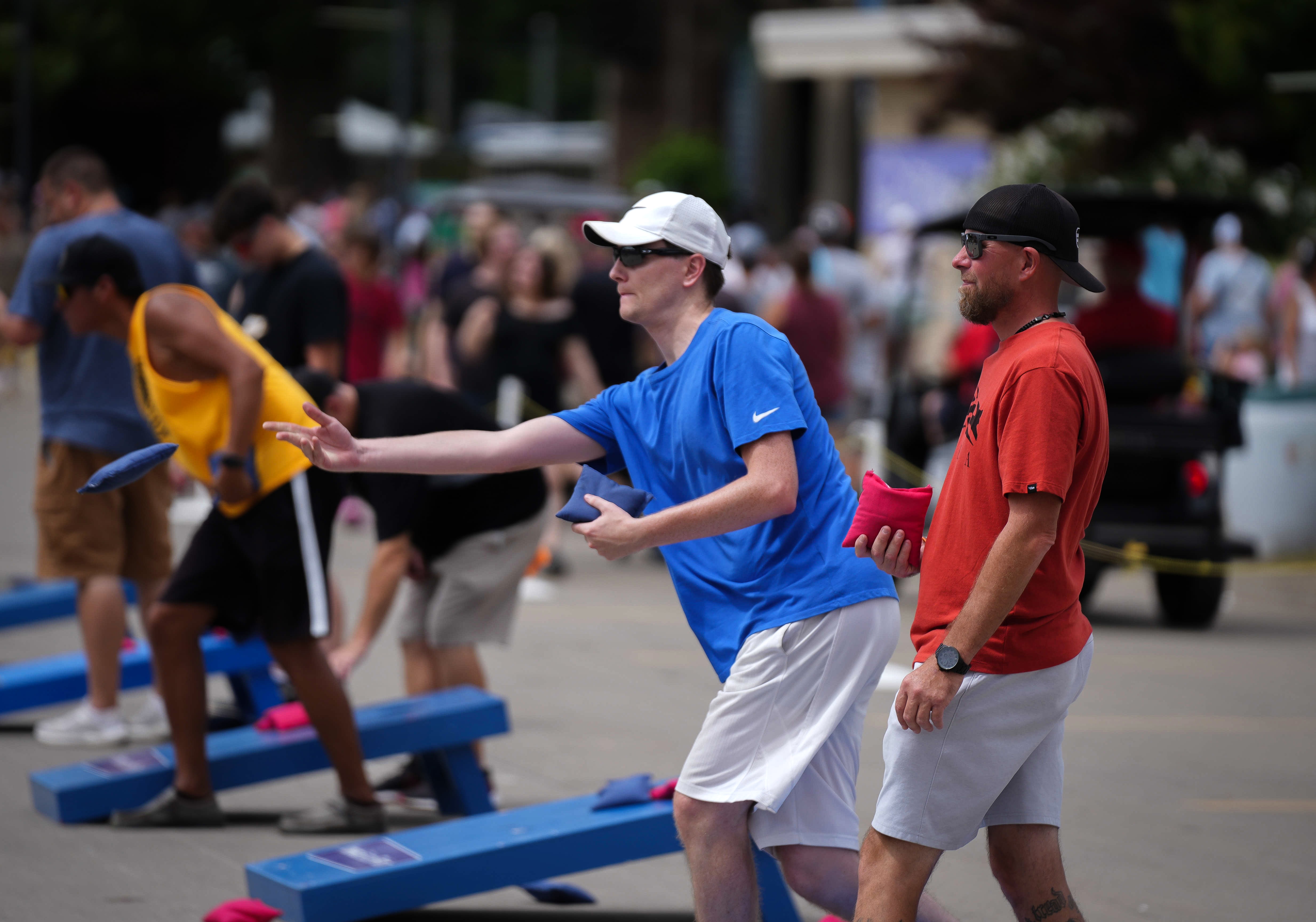 The bags tournament took over the Grand Concourse on the final Saturday of the Iowa State Fair.