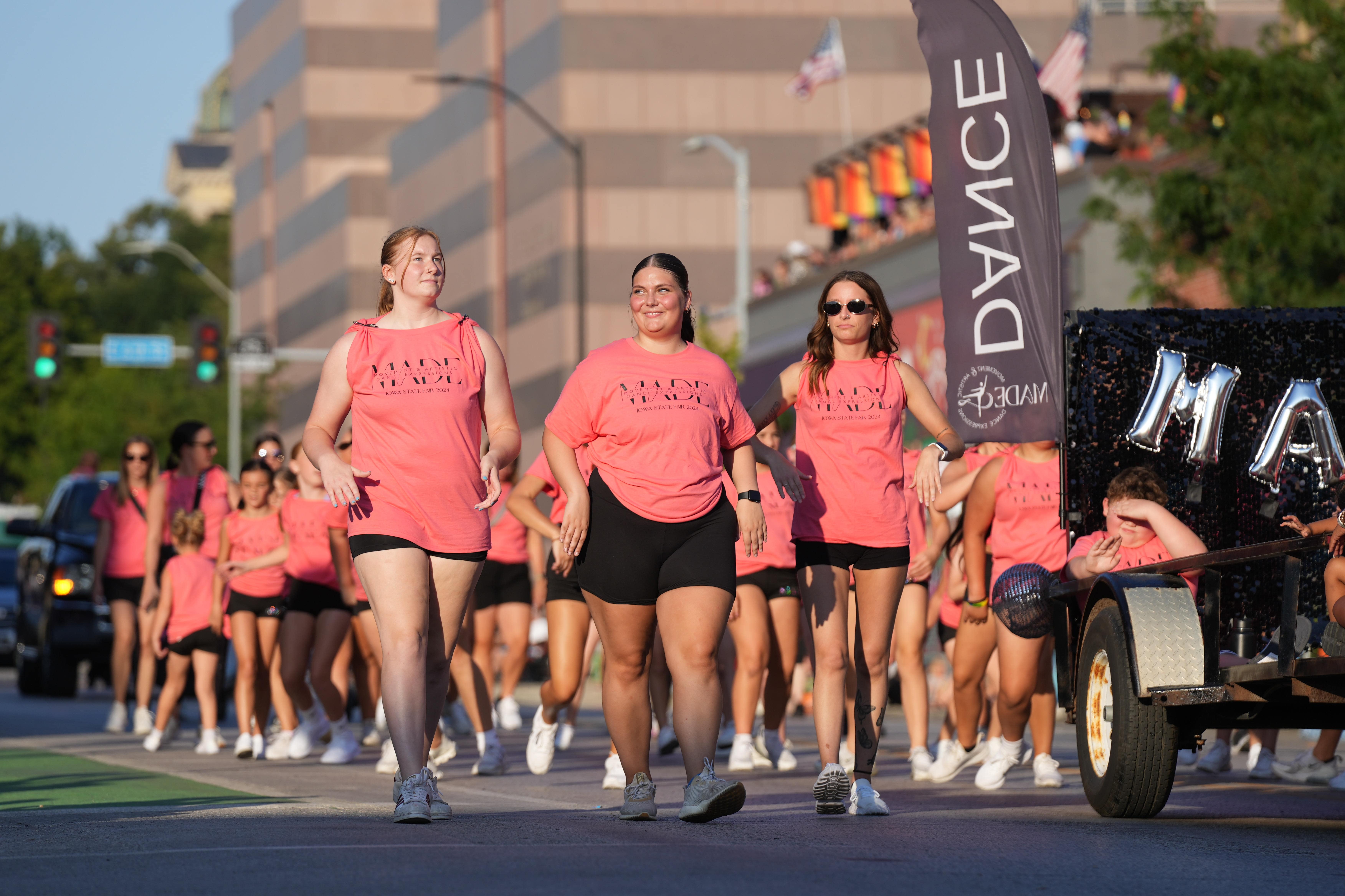 The Movement & Artistic Dance Expressions studio, one of many dance groups in the parade.