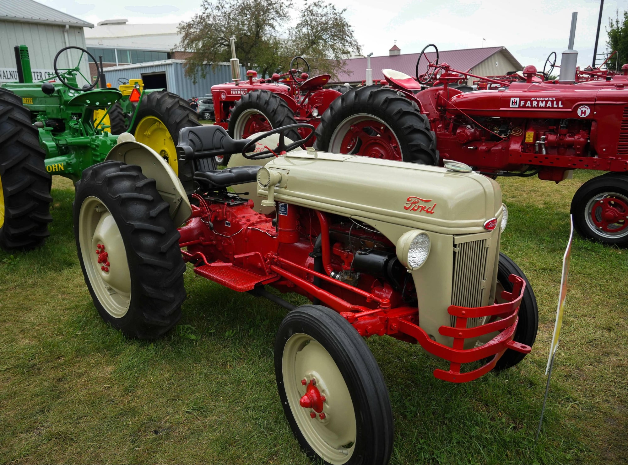 Tractors on display at the Iowa State Fair