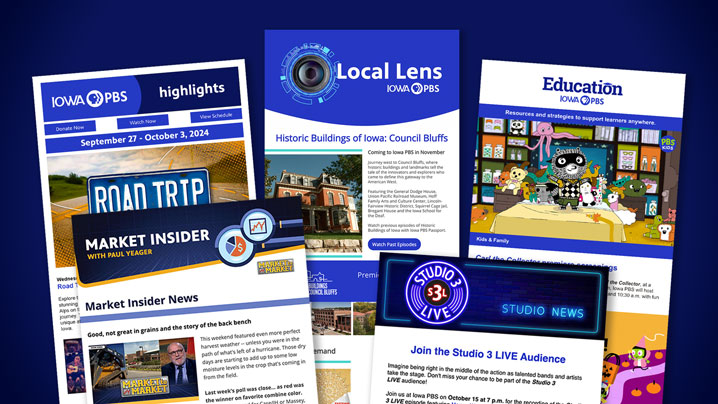 Newsletters including Highlights, Local Lens, Education, Market Insider and Studio News