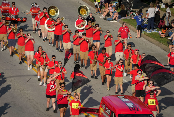 Band in the Iowa State Fair