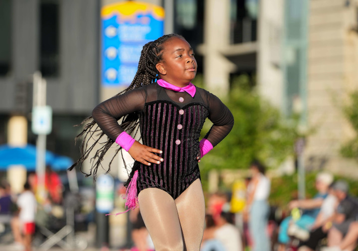 Dancer in the Iowa State Fair parade