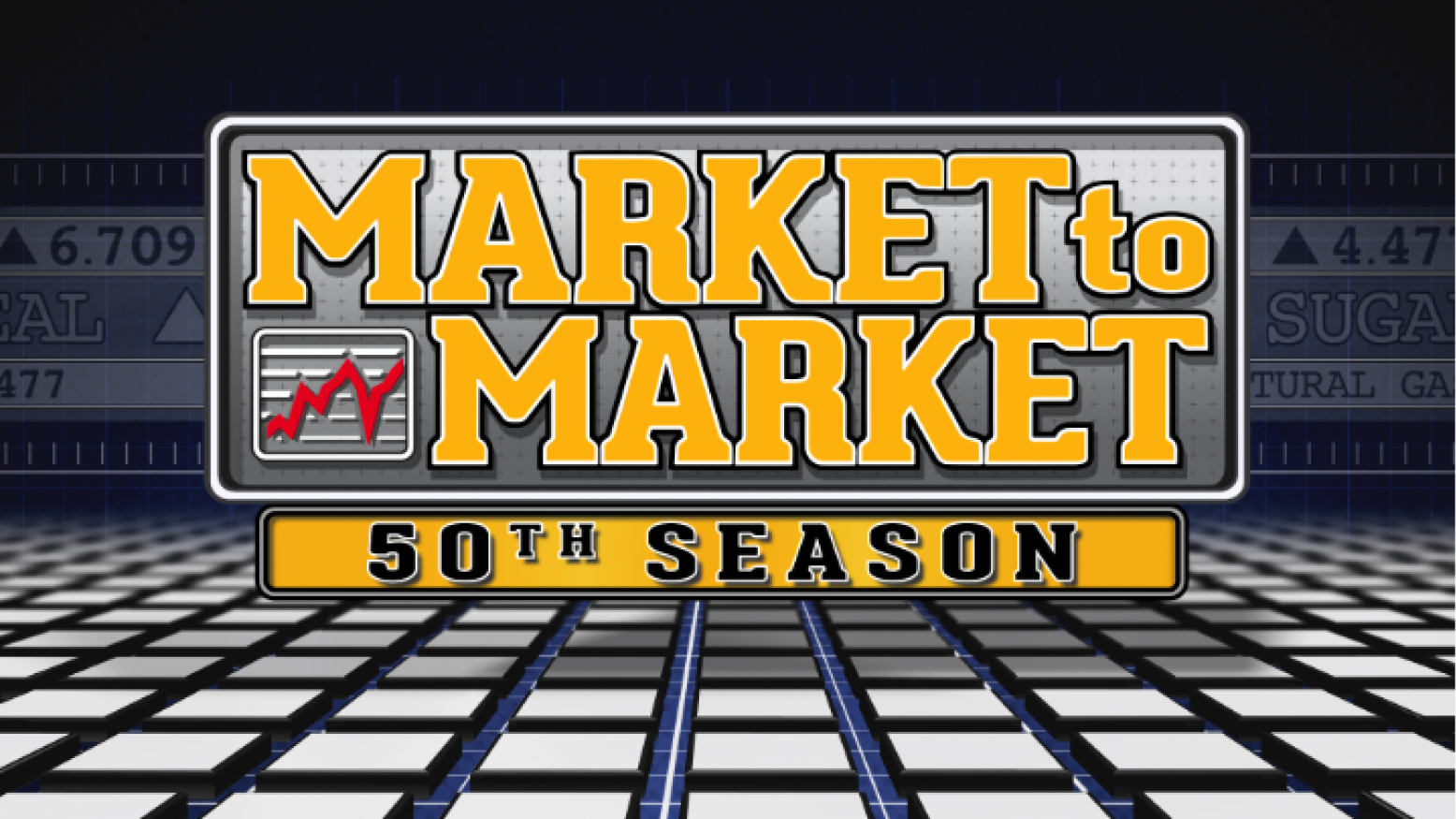 Market to Market 50th season logo 