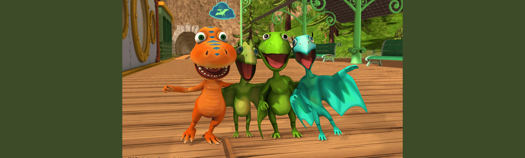 Buddy and his bird friends from Dinosaur Train