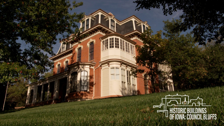 A large brick home known as the Dodge House in Council Bluffs