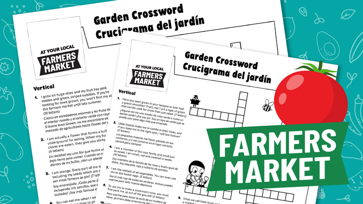 Farmers Market Garden Crossword