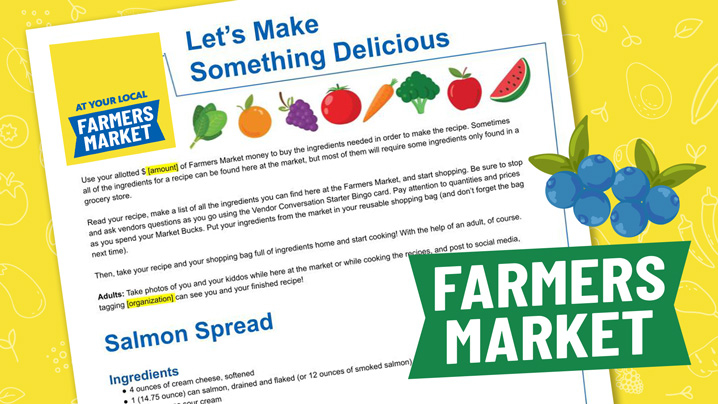 Farmers Market Recipe Template