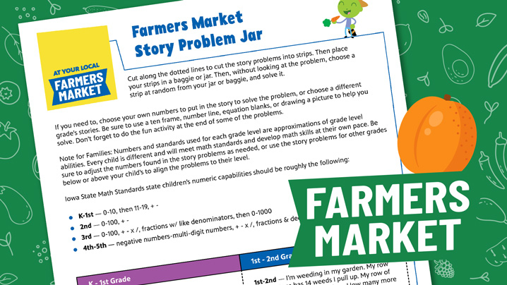 Farmers Market Story Problem Jar