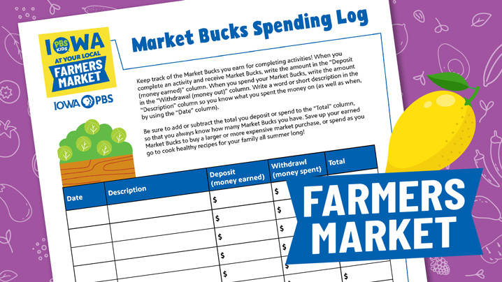 Farmers Market, Market Bucks Spending Log