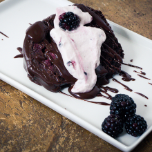 Blackberry Chocolate Cake with Ganache