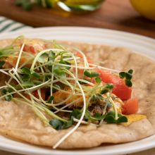 Naan with Aioli Trout