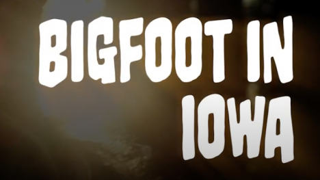 Bigfoot in Iowa text over image of what looks like bigfoot