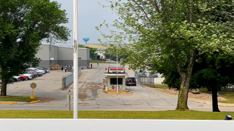 Front gate of Winnebago Industries Winnebago County