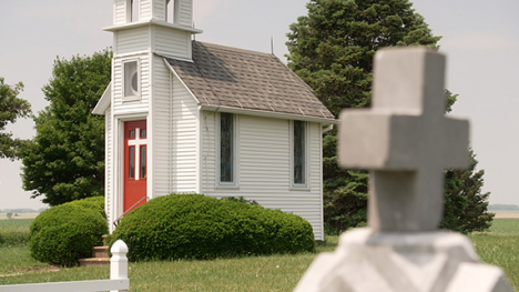 The Tiny Church in the Chapel Hill Cemetery in Worth County